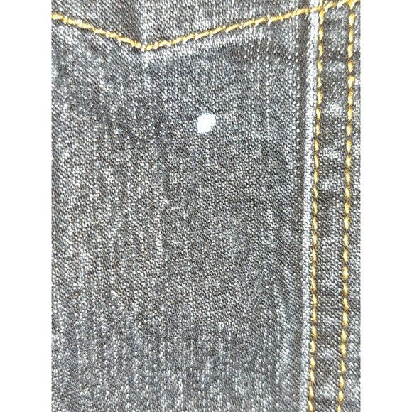 LiF World Standard Denim Jacket Womens L Stretch Blue Jean Button Up - Picture 6 of 8
